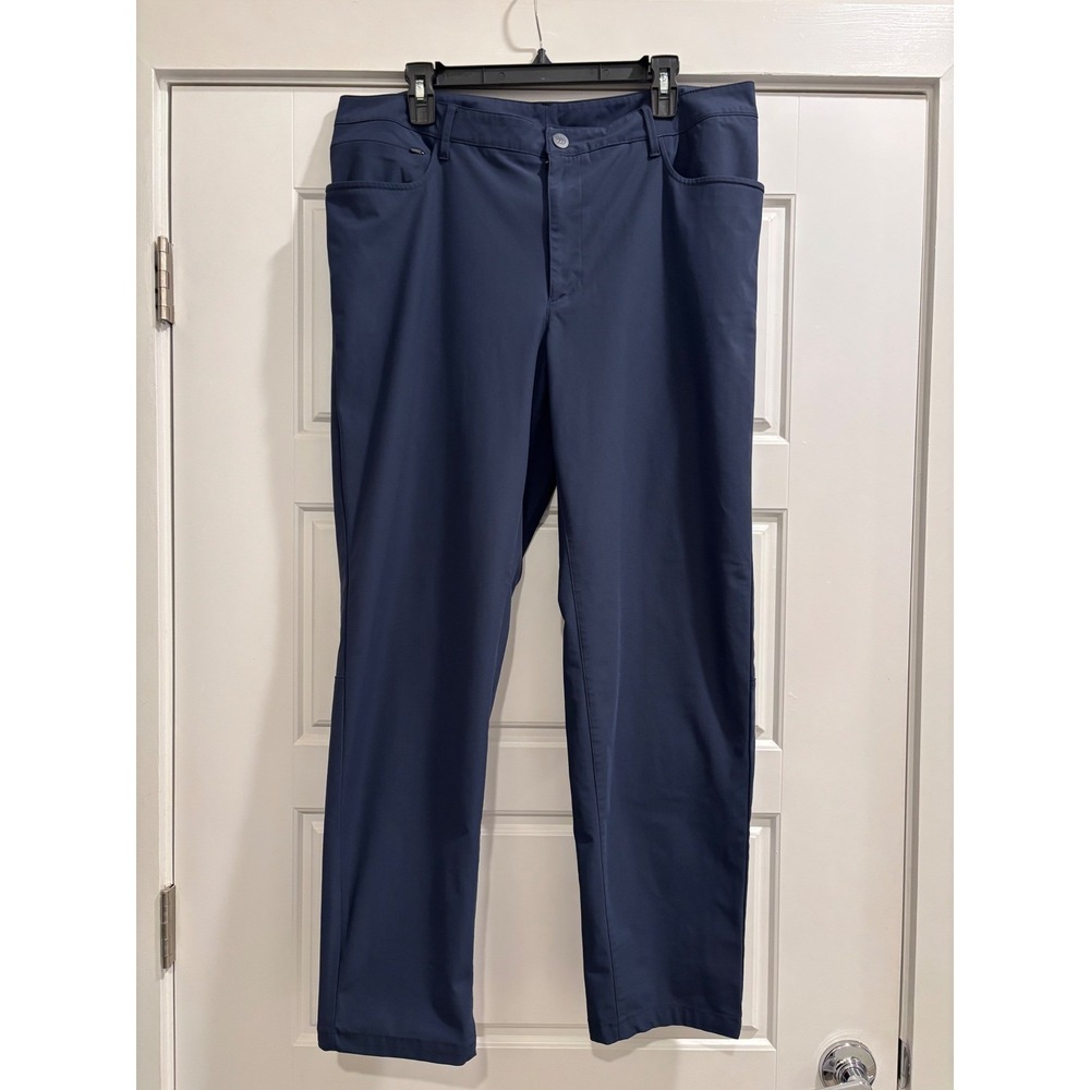 All in Motion Mens Golf Pants Navy Blue Stretch Performance Trousers 38x30